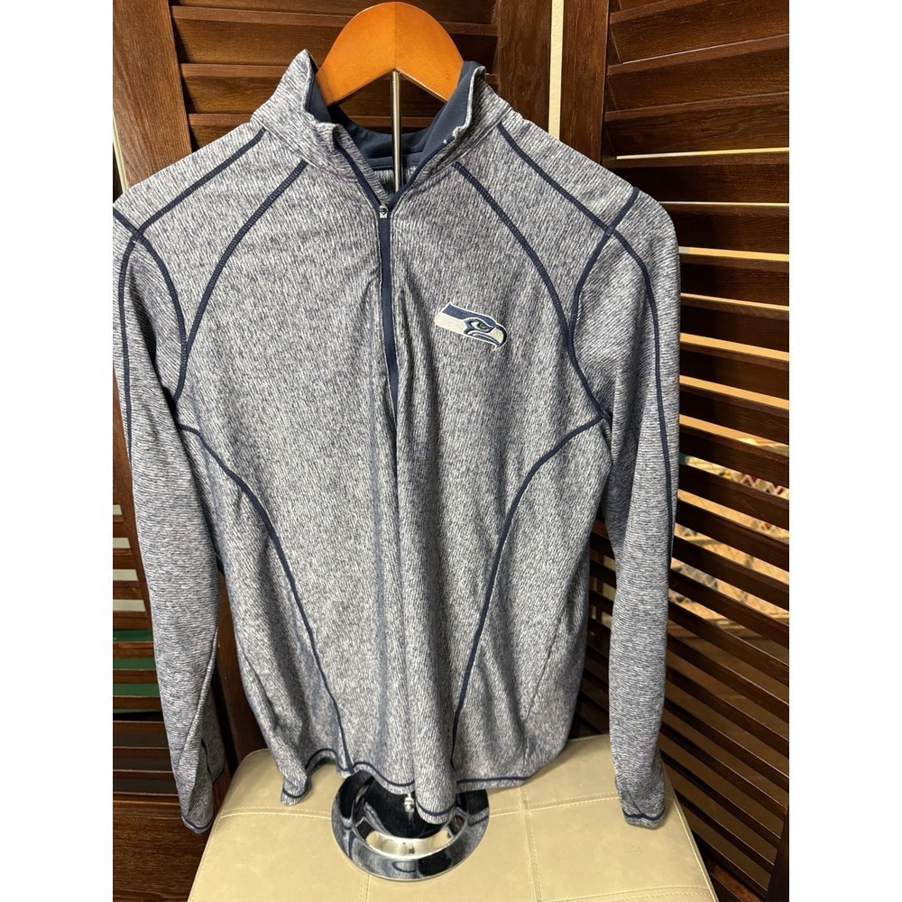NFL Seattle Seahawks Quarter-Zip Pullover Jacket Top Women's Xl